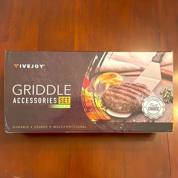 Brand New 17-Piece Griddle Accessories Kit Flat Top Grill Set BBQ Spatula Tools - Picture 7 of 15